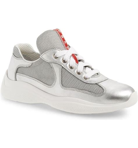 prada sneaker silber|prada shoes for women.